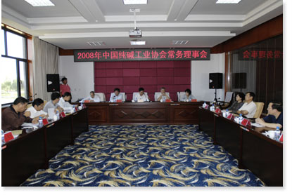 中國純堿工業(yè)協(xié)會常務理事會在我工業(yè)園區(qū)召開