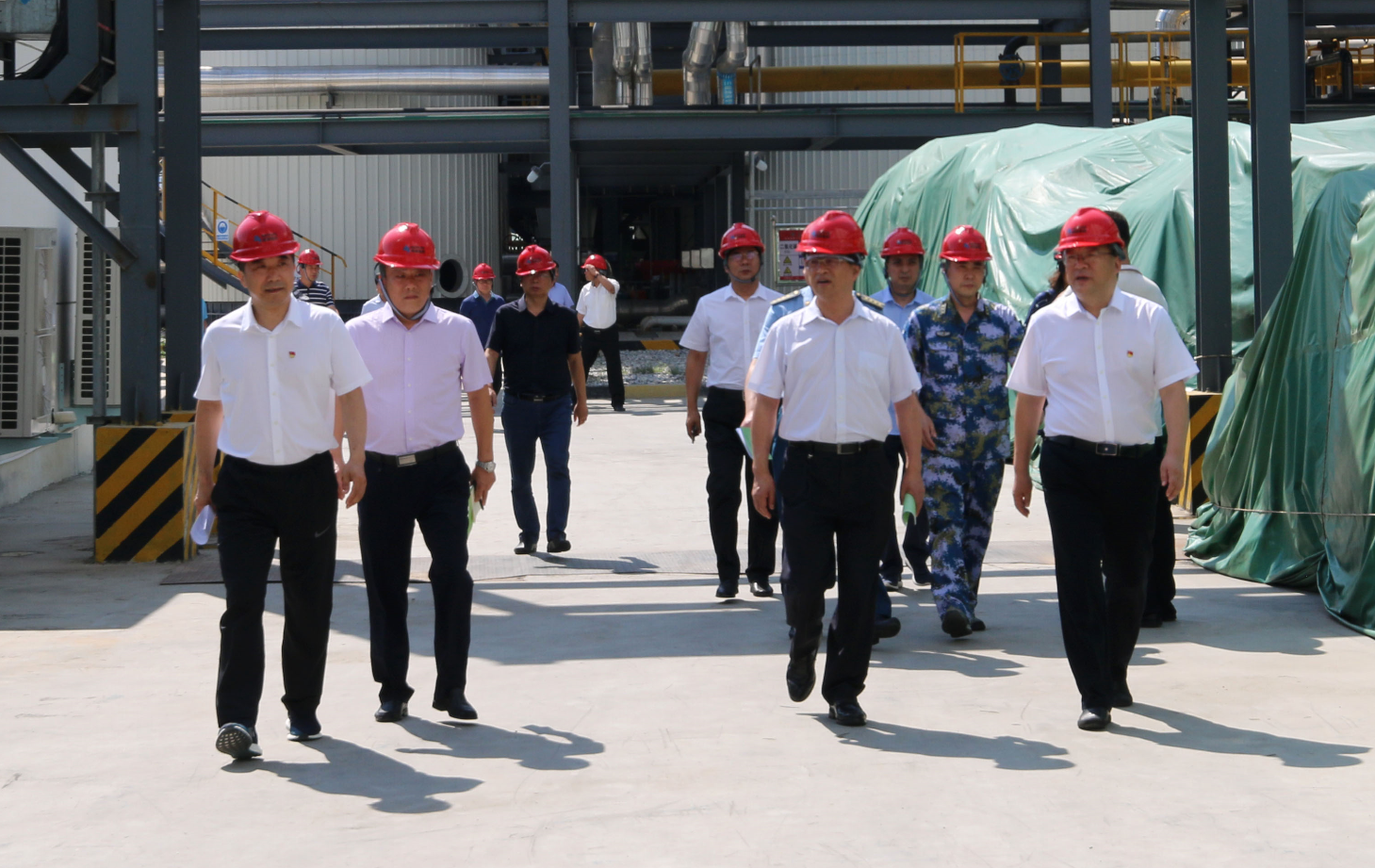 南陽市黨建和項目觀摩組到中源化學觀摩