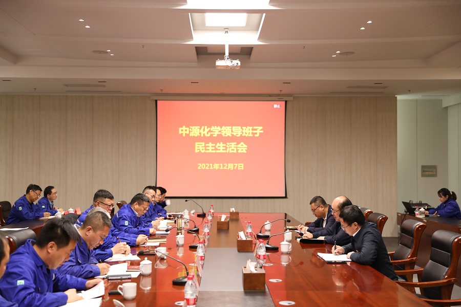 中源化學公司黨委召開黨政領導班子民主生活會