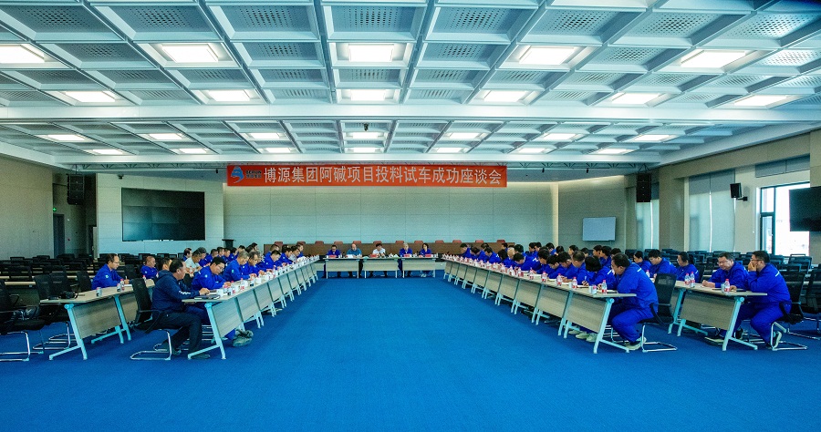 阿堿項目召開第一條生產線試車成功座談會